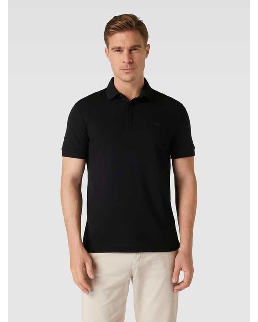 Lacoste Regular Fit Business-Hemd mit Strukturmuster Modell 'HANK' in Black für Herren