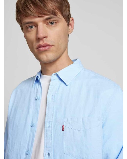 Levi's Freizeithemd mit Knopfleiste in Blue für Herren