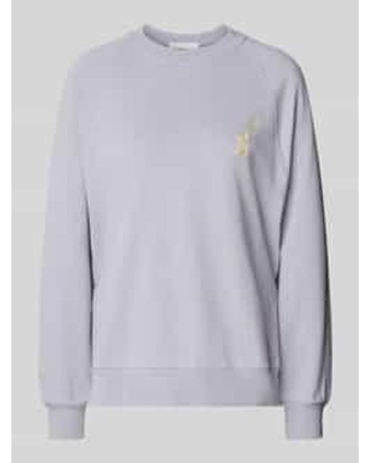 ARMEDANGELS Oversized Sweatshirt Met Labelstitching in het Gray