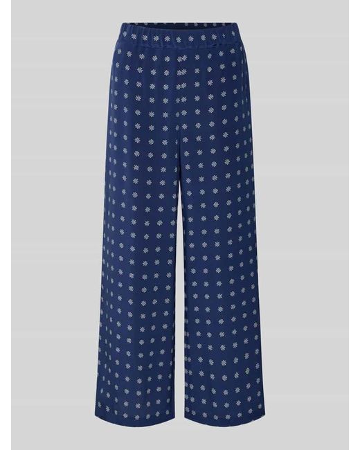 Weekend by Maxmara Blue Relaxed Fit Weite Hose aus reiner Seide Modell 'EUSEBIO'