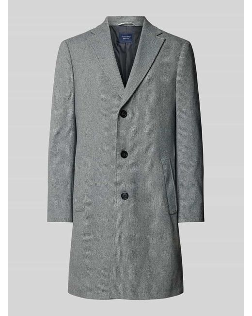 Christian Berg Men Mantel Mit Leistentaschen in Gray für Herren