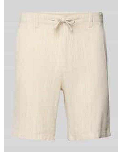Jack & Jones Korte Regular Fit Broek Met Tunnelkoord in het Natural voor heren