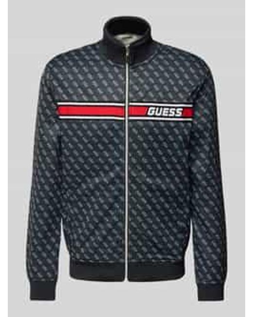 Guess Sweatjack Met Labelstitching in het Gray voor heren