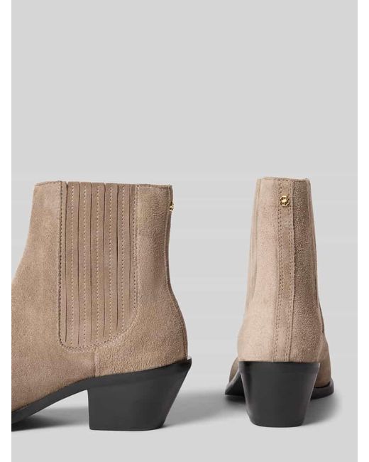 Boss Natural Stiefeletten aus Rindsvelours