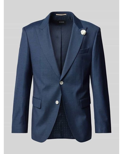 Boss Sakko mit floraler Applikation Modell 'Hutson' in Blue für Herren