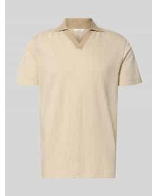 SELECTED Poloshirts in het Natural voor heren