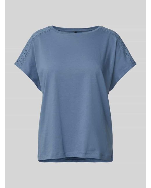 Vero Moda Blue Relaxed Fit T-Shirt aus reiner Baumwolle Modell 'EMMY'