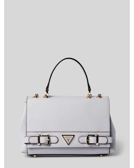 Guess Gray Umhängetasche mit Label-Applikation Modell 'ECO ALI'