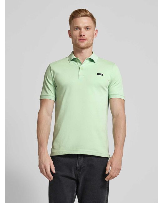 Calvin Klein Slim Fit Poloshirt in Green für Herren