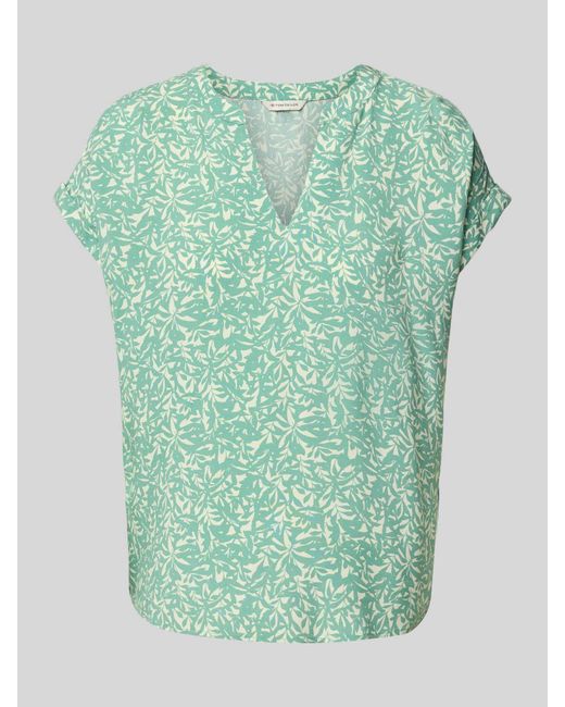 Tom Tailor Relaxed Fit Blouseshirt Van Pure Viscose in het Green