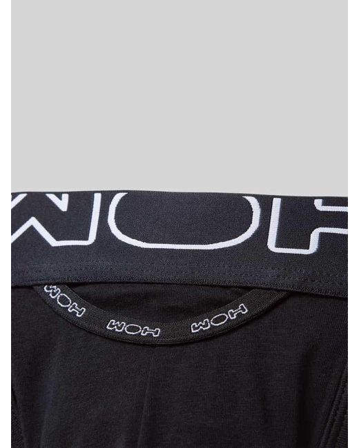 Hom Jockstrap mit elastischem Label-Bund in Black für Herren
