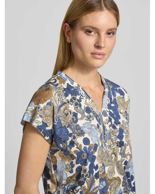 Soya Concept Regular Fit T-Shirt Van Viscosemix Model 'Felicity' in het Blue