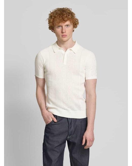 Superdry Poloshirt mit kurzer Knopfleiste in White für Herren