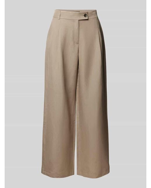 S.oliver Natural Relaxed Fit Weite Hose aus Viskose-Leinen-Mix