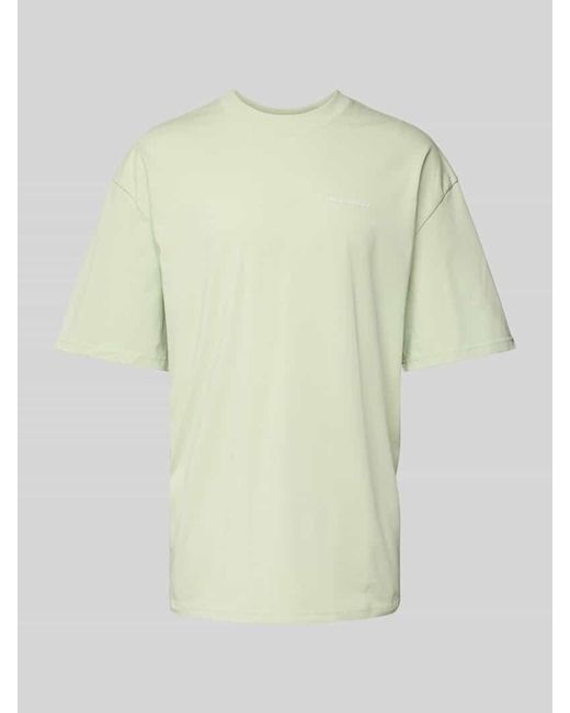 PEGADOR Oversized T-Shirt mit Label-Print in Yellow für Herren
