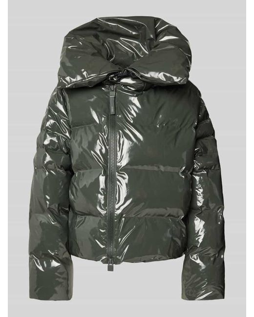 Rains Green Steppjacke mit Zweiwege-Reißverschluss Modell 'Alta Vision'
