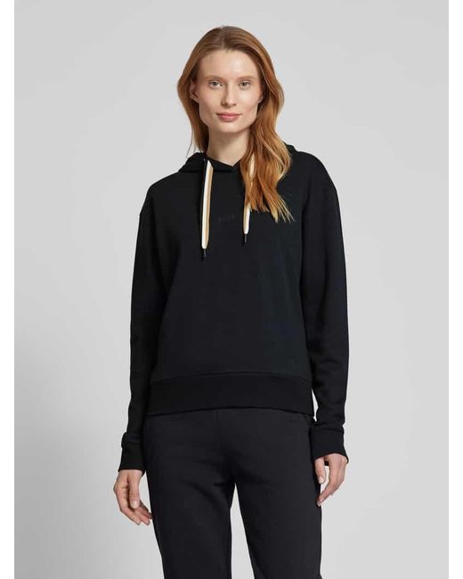 Boss Black Hoodie Mit Label-Print Modell 'Stripe'