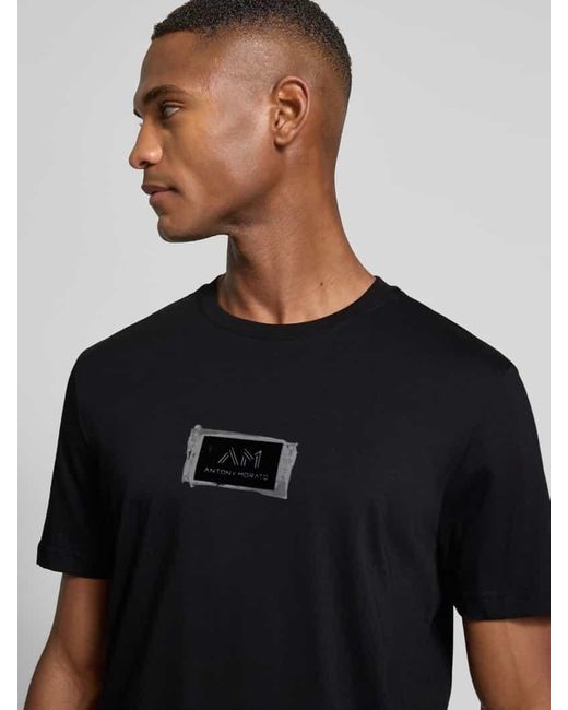 Antony Morato T-Shirt mit Label-Print in Black für Herren