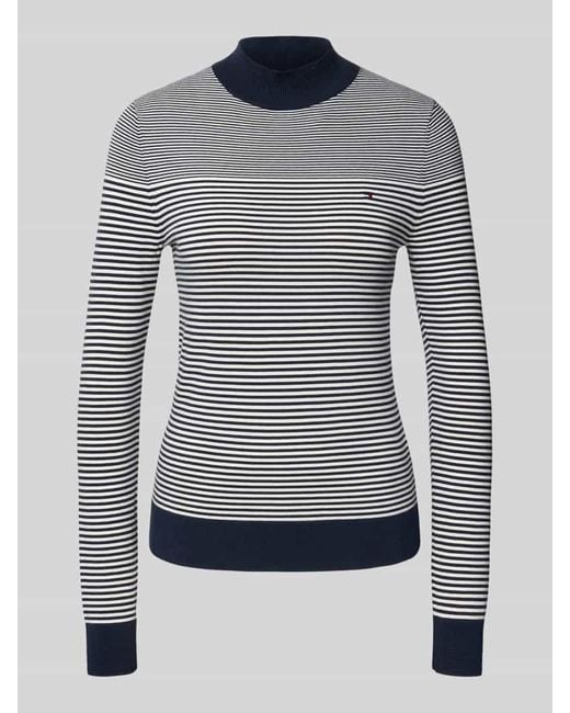 Tommy Hilfiger Blue Regular Fit Pullover aus Baumwoll-Mix