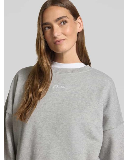 Boss Gray T-Shirt mit Label-Detail Modell 'EURBAN EDGE'