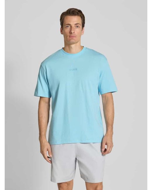 Boss Regular Fit T-Shirt aus reiner Baumwolle Modell 'TEE 10' in Blue für Herren