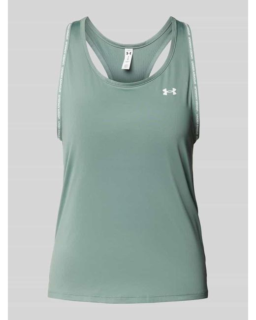 Under Armour Green Tanktop mit Label-Details Modell 'Tech Knockout'