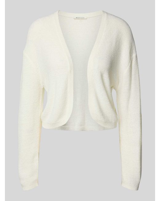 Tom Tailor Regular Fit Cardigan Zonder Sluiting in het White