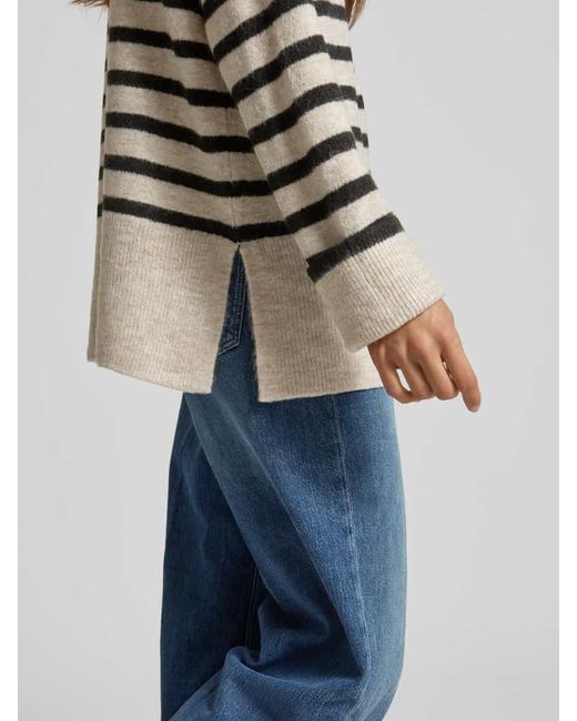 QS Gray Strickpullover Mit Turtleneck