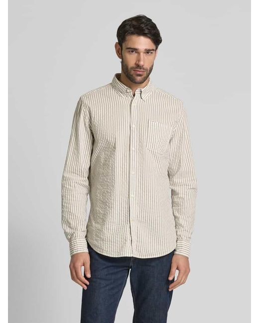 Barbour Freizeithemd Mit Knopfleiste in Natural für Herren