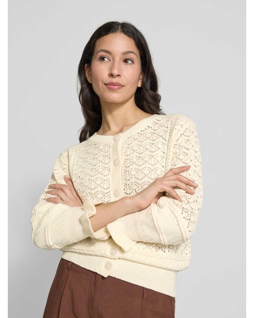 B.Young Cardigan Met Ronde Hals in het Natural