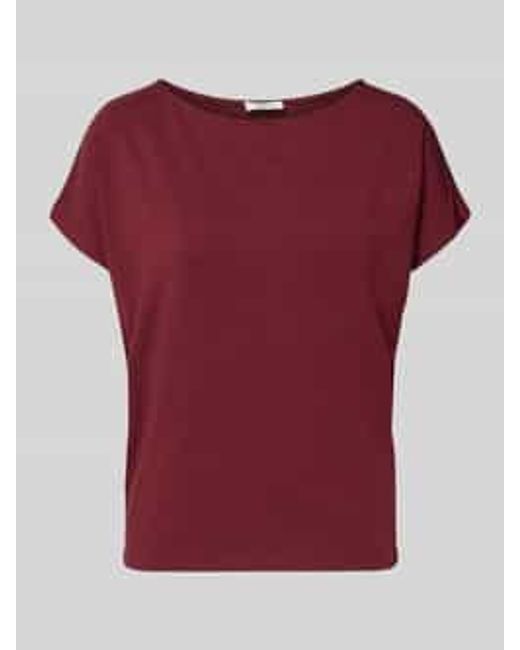 S.oliver Relaxed Fit T-Shirt Van Viscosemix in het Red