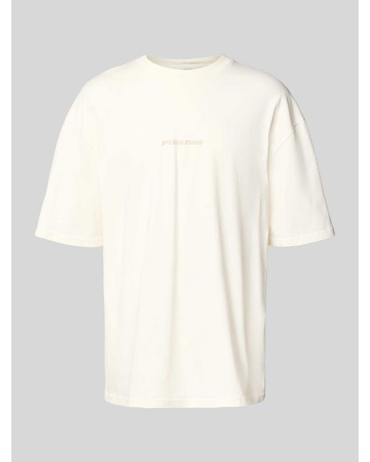 PEGADOR Oversized T-shirt Met Labelprint in het White voor heren