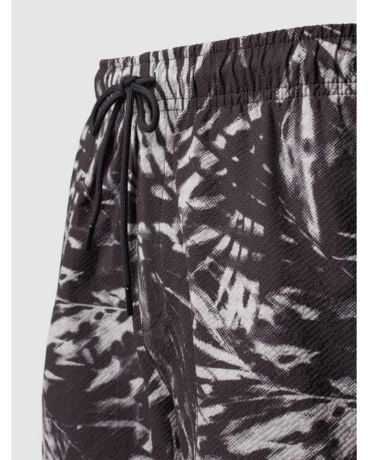 Calvin Klein Badehose mit Allover-Print in Gray für Herren