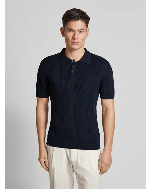 Mcneal Regular Fit Poloshirt mit kurzer Knopfleiste in Blue für Herren