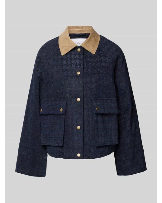 Y.A.S Blue Jacke mit Pattentaschen Modell 'VICKY'