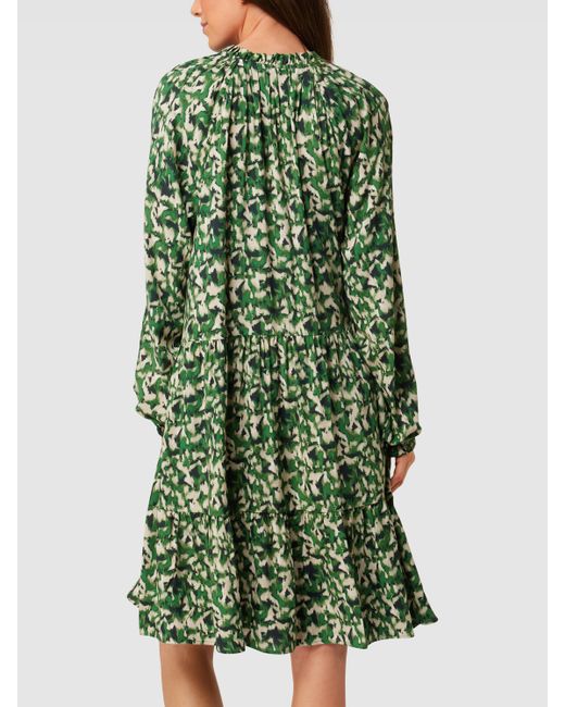 Smith & Soul Knielanges Kleid mit Allover-Muster in Grün | Lyst DE