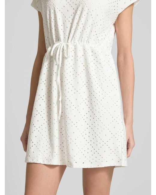 Vero Moda Getailleerde Mini-jurk Met Ajourpatroon in het White