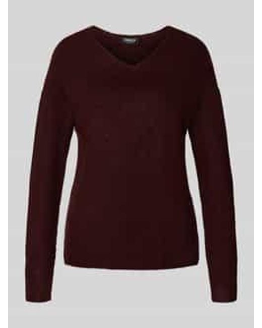 ONLY Regular Fit Gebreide Pullover Met V-Hals, Model 'Camilla' in het Purple