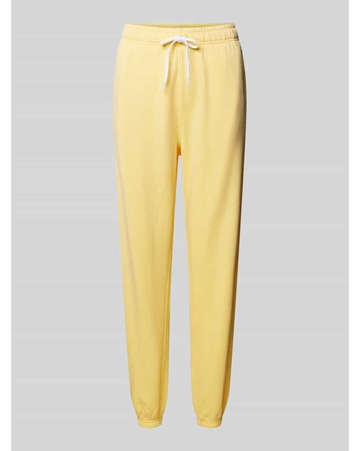 Polo Ralph Lauren Yellow Regular Fit Sweatpants mit Logo-Stitching