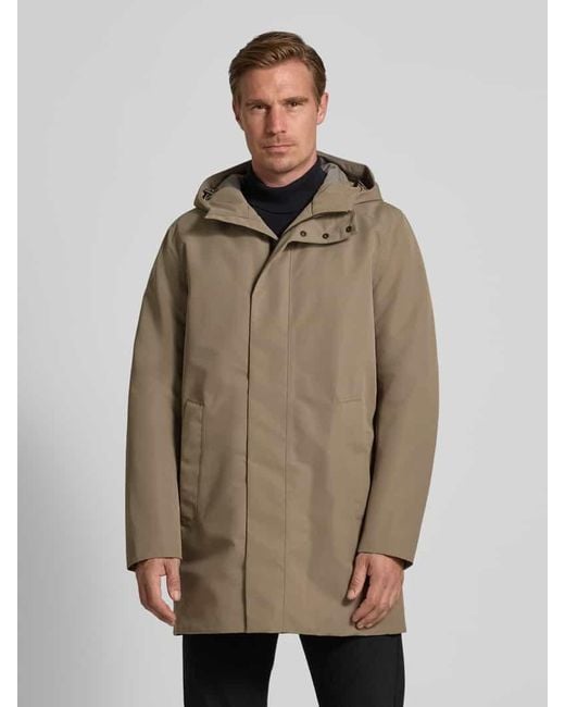 Geox Regular Fit Parka mit Kapuze Modell 'DORAY' in Natural für Herren