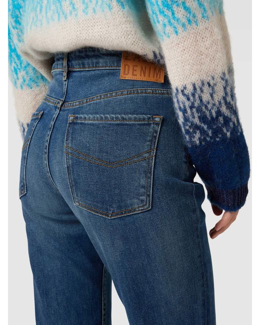 Zadig & Voltaire Bootcut Jeans Met Persplooien in het Blue voor heren