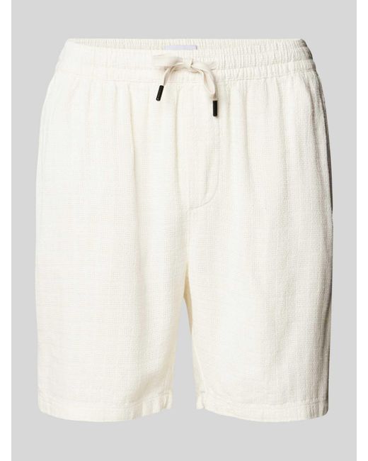 Only & Sons Loose Fit Korte Broek Met Structuurmotief in het Natural voor heren