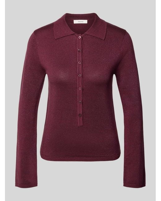 SELECTED Longsleeves in het Red
