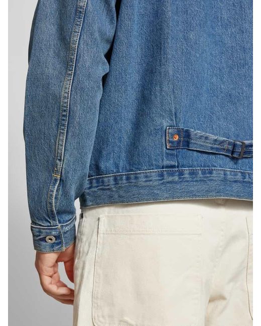 Levi's Jeansjacke mit Brusttasche und Label-Detail in Blue für Herren