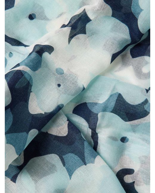 Tom Tailor Blue Loop-Schal mit Allover-Print