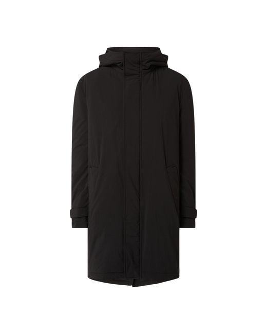 Drykorn Mantel mit Kapuze Modell 'Secset' in Black für Herren