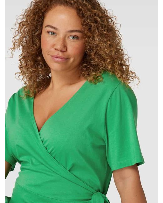 Only Carmakoma Green PLUS SIZE knielanges Kleid