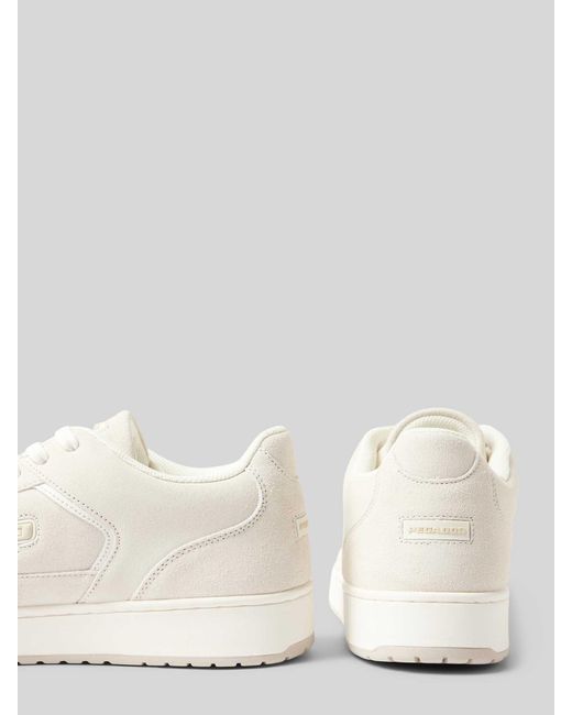 PEGADOR Leren Sneaker Met Labelbadge in het Natural voor heren