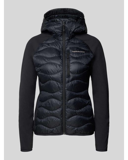 Peak Performance Gewatteerd Jack Met Capuchon in het Blue