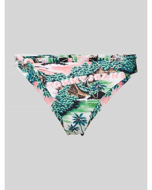 Tommy Hilfiger Blue Bikini-Slip mit Allover-Print